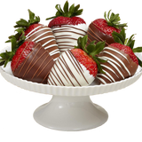 12 Gourmet Dipped Swizzled Strawberries